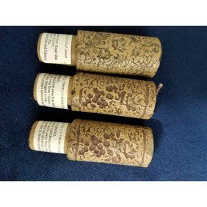 wine bottle dripping candles set of three 2.5 cm by 7.3 cm leaf and grape design
